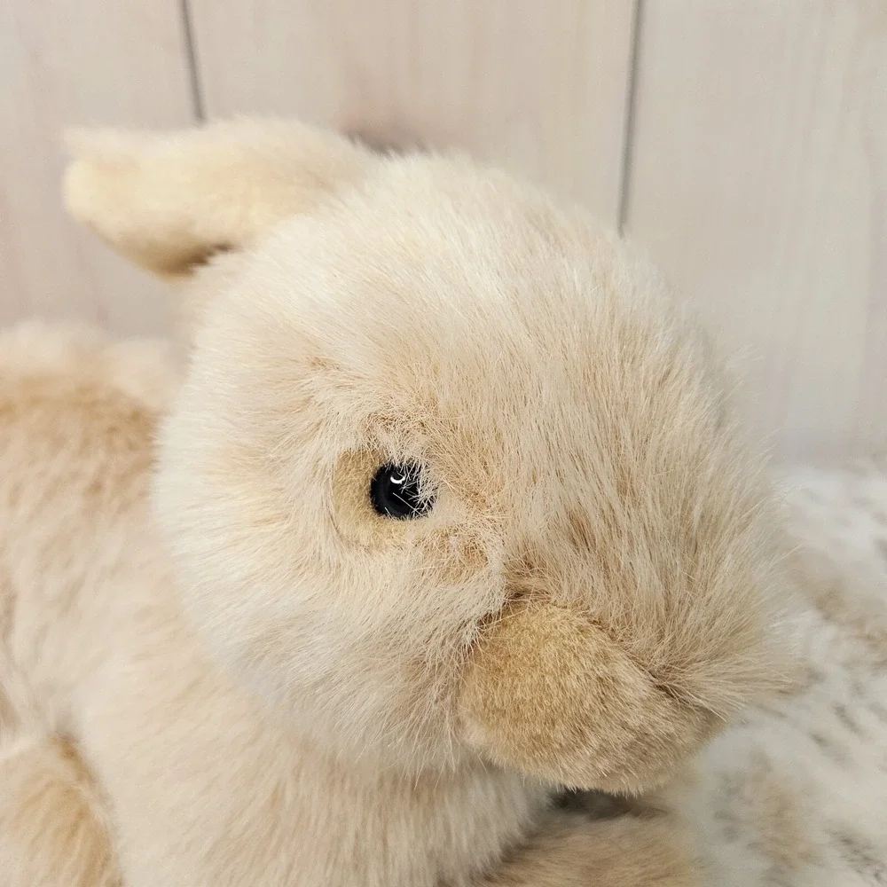 Gund Tan Floral Bow Plush Bunny Rabbit 14